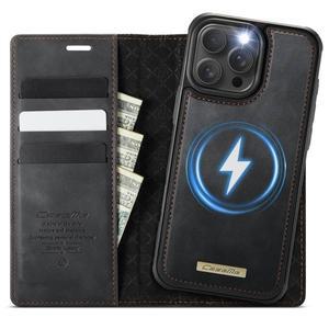 아이폰 16e 15 14 13 12 11 Pro Max 탈부착 지갑 케이스, 맥세이프 호환, 2-in-1 PU 가죽 플립 RFID 차단