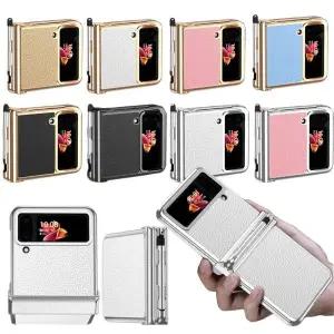 유니블링 갤럭시 z플립 4 5 강화 펜 슬롯 힌지 보호 케이스