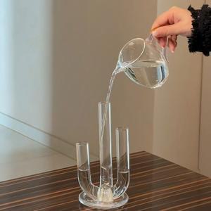 투명 시험관 유리 꽃병 2구 3구 선택 인테리어 화병 집들이 선물용 투명 화병 장식 소품 세트