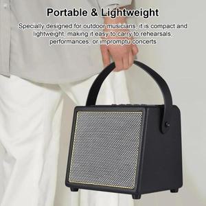 Rowin 일렉트릭 기타 앰프 다기능 OTG BT 배터리 멀티 이펙트 리버브 코러스 딜레이 마이크 입력 PD-30 30W