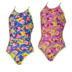 스피도 별의 커비 여성용 원피스 수영복 탄탄이 실내 수영 연습복 STW02603