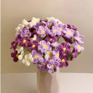 뜨개꽃 조화 물망초 인테리어 꽃장식 꽃다발만들기 소품 102191