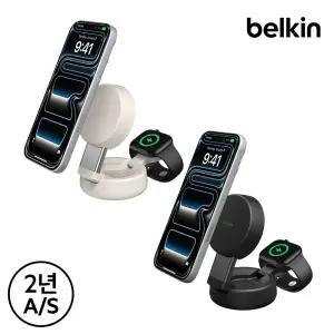 [벨킨] Qi2 25W 2in1 울트라차지 프로 마그네틱 컨버터블 고속 무선 충전기 WIZ043kr