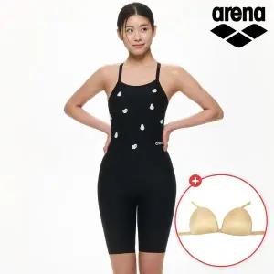 [아레나] 여성 플러피프렌즈2 선수 4부 싱글크로스 스트랩백 수영복 A5SL1CE02 고리브라