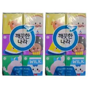 깨끗한나라 브레드이발소 미니티슈, 230매, 6입, 2개