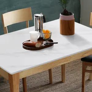 루마니아 민트 1600 6인 세라믹 식탁세트 (벤치형)