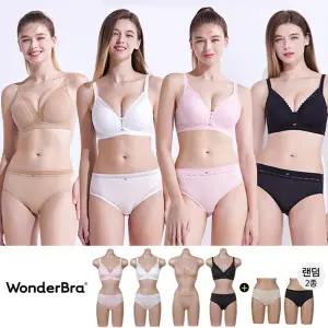 원더브라 원더데이 와이어프리 4세트+세컨팬티2종 WB166
