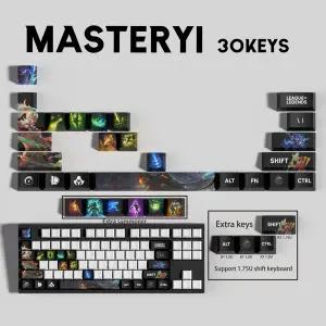 MasterYi 기계식 키보드용 OEM 프로필 키캡 리그 오브 레전드 키캡 30 디자인