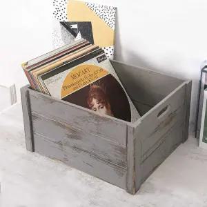 레코드판 보관함 LP 수납박스 엘피판 진열대 음반 케이스 빈티지 스토리지