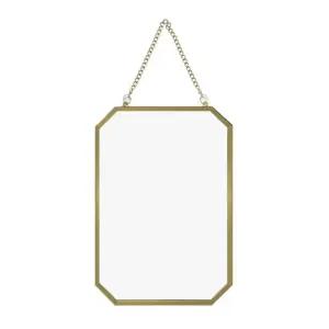 엔틱 8각 체인 걸이 벽걸이 거울 빈티지 골드 프레임