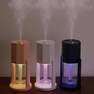가정용가습기 저소음 양방향 각도 조절 LED 무드 USB 미니 가습기
