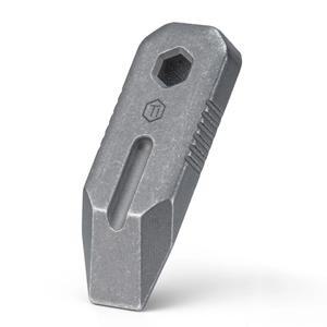 티타늄지팡이 키유니티 KR02 미니 프라이 바, 프라이 바 도구, 스크루 드라이버, 박스 오프너 및 미니멀리스트 도구 기능을 갖춘 EDC 멀티 도구