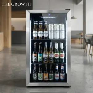 소주냉장고 가정용 업소용 미니 소형 주류 88L 실버메탈 0도-18도 컴프레셔