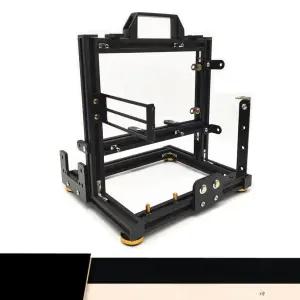 메인보드 컴퓨터 오픈케이스 스탠드 투명 어항케이스 블랙 MATX 판매