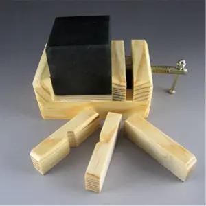 원목 전각돌 고정대 낙관 도장 인상 고정틀 인장재료 중형