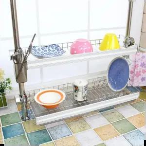 싱크대 알루미늄 기둥식 식기건조대 2단 600