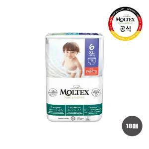 몰텍스 팬티 기저귀 아기 유아 어린이 통잠 6단계 18매 MNS