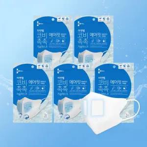 리앤웰 마스크 가습 비염 새부리형 기내용 비행기 코비촉촉 15매 5pack (15매) MNS