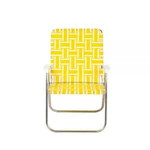 론체어 집꾸미기 인테리어 접이식 의자 매그넘 옐로우화이트 MNS