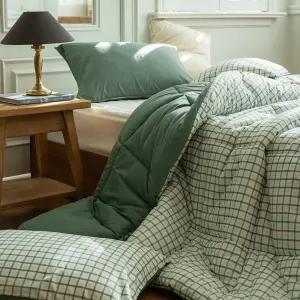 플로라 코지체크 60수 아사 차렵이불 3컬러