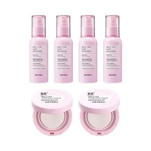 아트델리 멜라컷 글로우 선워터 100ml x4 + 선쿠션 15g x2