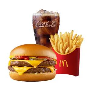 [맥도날드] 더블 치즈버거 세트