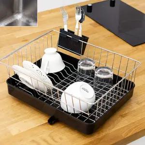 물빠짐 주방 스텐 식기건조대 설거지 그릇 건조대 1단