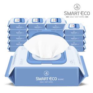 [BEST]스마트에코 베이직 100매 20팩 캡형 대용량 아기물티슈