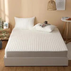 세라지오 순면 누빔 퀸 침대 매트리스커버 침대커버(Q 150x200)