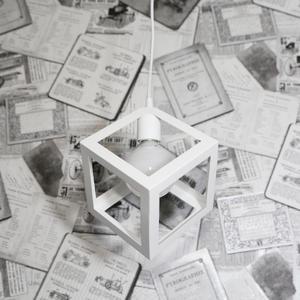 망고 1등 펜던트 화이트 큐브 식탁등