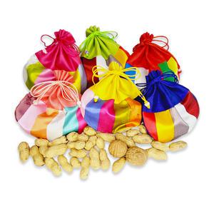 정월대보름 부럼 색동반달주머니 피땅콩50g + 호두2알 견과류