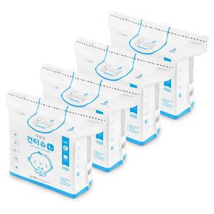 [물따로] 대용량 건티슈 4팩 (200매x4팩/160매x4팩) / 일회용 손수건 )