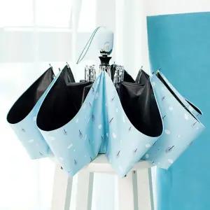 원터치 쁘띠 3단자동우산 우양산 UV 자외선차단 일러스트 여성 암막 양산 3단우산 생일 답례품  선물박스 추가구성