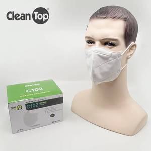 에버그린 크린탑 2급방진마스크 C102 (10매입 산업용 분진마스크)