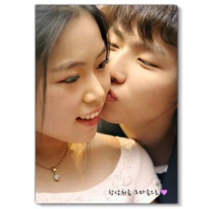 [이미지짱] 크리스탈마블액자 (고품질) 크리스탈액자/사진 문구 메세지글/백일 웨딩 커플 결혼 돌잔치 가족