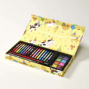 졸업 입학 새학기 선물 드림아트 28종 옐로우케이스 미술용품세트 색연필 크레용 크레파스 물감 단체선물