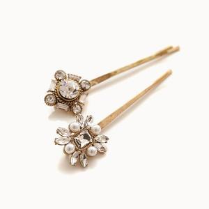 [제이로렌] H0558 엔틱 큐빅 헤어 실핀