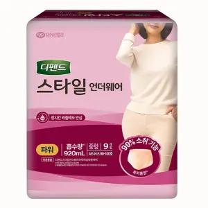 디펜드 스타일 언더웨어 여성 파워 중형 1팩(9매)