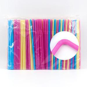 대용량 7주름 빨대 1봉(500개) 일회용 자바라 스트로우