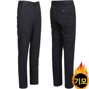 편한 세미정장바지 중년남성 신사복 기지바지 양복 겨울기모 밴딩