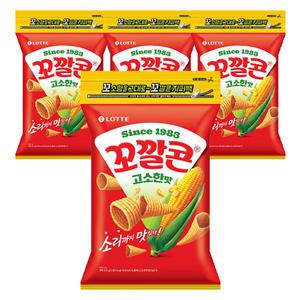 롯데웰푸드 꼬깔콘 고소한맛 지퍼백, 235g, 4개