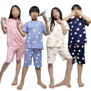 아동 피치 반팔 잠옷 세트 복숭아 실내복 홈웨어 파자마 상하복 사방스판 키즈 유아 봄 여름 신상 선물