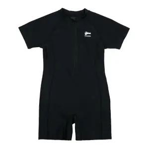 [레노마수영복](하남점)폴리백 증정 아동 생존수영 하프집업 반신수영복 블랙 RN-KS2D904-BK