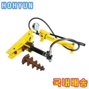 파이프밴딩기 펌프분리형 유압 배관 강관 절곡 13-34파이 환봉 벤딩 호현산업