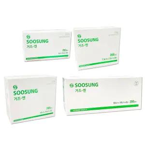 수성 거즈엔 5cm/7.5cm/10cm 200개/1통 수술 소독 드레싱 의료용