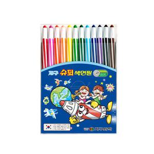 지구화학 글라스메이트 슈퍼 샤프식 색연필 12색 어린이 미술 문구 학용품 교구 교재 선물 색칠놀이 컬러링