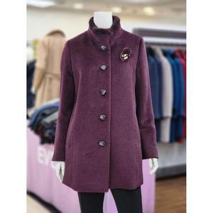 포라리 세이브존04 카라에 밍크트리밍이 포인트인모직 알파카코트 L349090