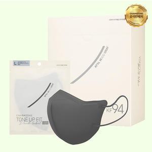 [공식판매처] 참존 톤업핏 블랙라벨 라이트 KF94 마스크 소형 중형 대형 무드 그레이 100매