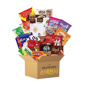 과자 세트 선물 간식 박스 사무실 회사 직장 학교 어린이집 단체 탕비실 19p 해피박스
