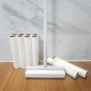 아이홈즈 사선컷팅 돌돌이 테이프 클리너 24㎝ 대형 먼지 클리너 밀대+ 리필10개